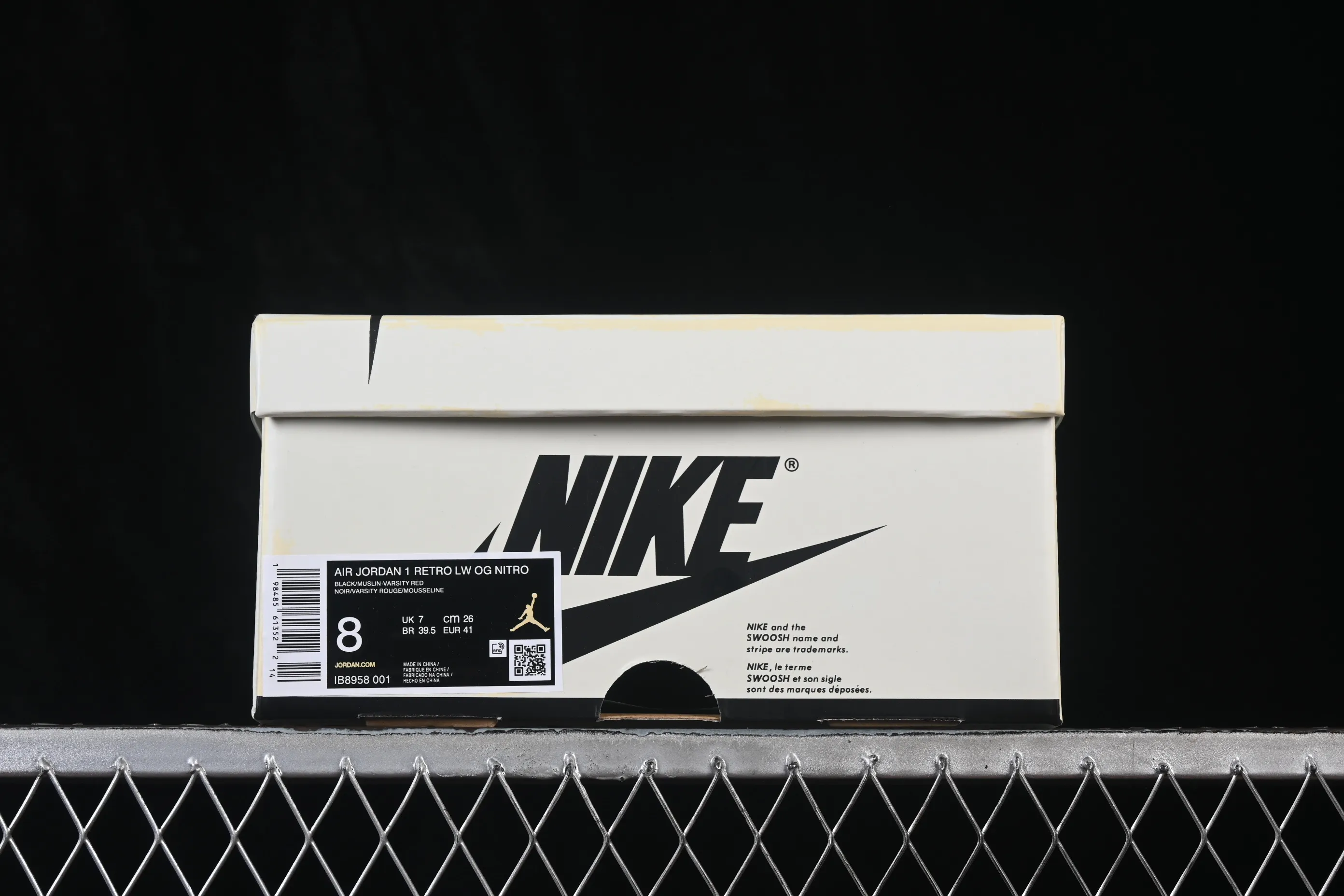 All categories Air Jordan Jordan series basketball shoes Air Jordan 1 Low G version pure original Nigel Sylvester x Air Jordan 1 Low AJ1 Joe 1 joint low-top cultural casual sneakers IB8958-001